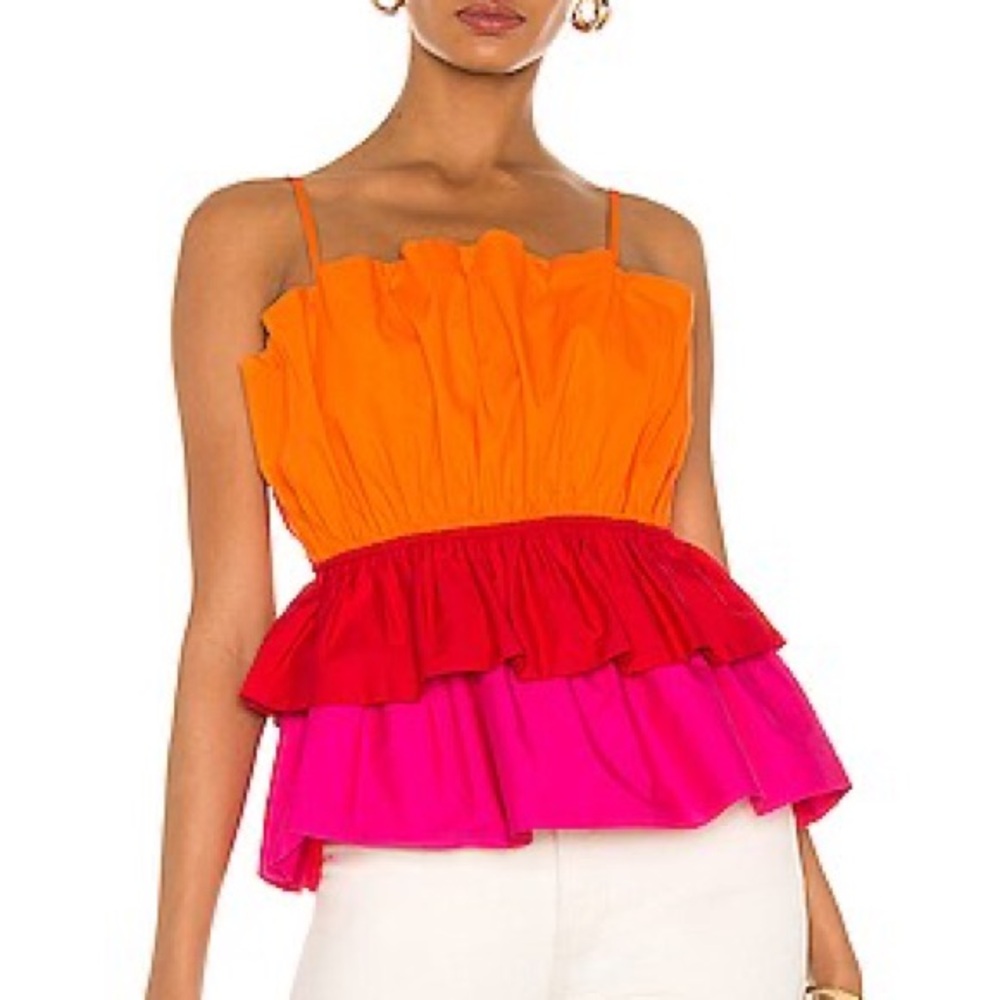 New York & Company Vibrant Orange Top